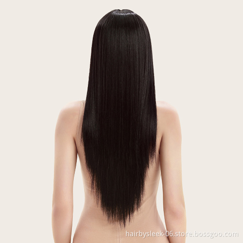 Rebecca long synthetic hair wigs straight super soft fiber weave machine made wigs wholesale synthetic wigs for women